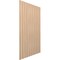 Ekena Millwork 94H x 3/8T Adjustable Wood Slat Wall Panel Kit w/ 4W Slats, Hickory contains 11 Slats SWW55X94X0375HI - alternate 4
